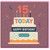 15th Birthday Card - 15 Today Cake and Candles Design, Colourful Confetti - Fun Teen Birthday Greeting Card with Envelope - For Boys or Girls