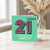 Fiancé 21st Birthday Card - 21 Reasons to Party - Fun Confetti Design - Bright Celebration Greeting Card for Him