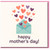 Mother's Day Card for Mum - Hearts Burst Design - 'happy mother's day!'
