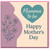 Mumma To Be Mother's Day Card - Teal Heart and Floral Baby Bump Design, 'Happy Mother's Day' Greeting for Expectant Mum