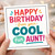Happy Birthday from Your Cool Fun Aunt Card - Bright Bold Typography, Fun Message from Aunt to Niece or Nephew - Humorous Birthday Card