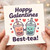 Galentines Day Card - Happy Galentines Best-tea Bubble Tea Pun, Cute Friendship Card for Best Friend, Valentine for Her