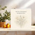 Watercolour Botanical Bereavement/Thinking of You Card, 145mm x 145mm Square, Includes Kraft Envelope