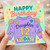 12th Birthday Card for Daughter - Happy Birthday 12 Today - Colourful Hoodie Design - Cute Tween Girl Card