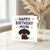 Happy Birthday Mum Card - Cute Dachshund Sausage Dog with Hearts - Adorable Dog Lovers Greeting Card for Mother from Son or Daughter