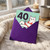 40 And Fucking Fabulous Funny 40th Birthday Card - Cartoon Cat in Bikini with Martini, Rude Adult Humour Milestone Card