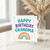 Happy Birthday Grandma Card - Colourful Rainbow and Confetti Dots Design, Cheerful Grandmother Birthday Greeting