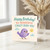 Happy Birthday Card - 'You Wonderful Crazy Bird You' - Cute Purple Bird with Sunshine and Clouds - Fun Birthday Card for Friends, Family or Lovers