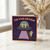 Cute Alien UFO Birthday Card - For Your Birthday, Space Night Sky with Party Hat Aliens and Purple Beam, Fun Kids and Adults Design