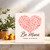 Be Mine Today & Always Floral Heart Greeting Card - Romantic Love/Anniversary Valentine’s Card - 145mm x 145mm -, Includes Red Envelope