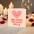 You Make My Heart Smile Love Card - Cute Romantic Anniversary or Valentine’s Day Card for Partner, Boyfriend or Girlfriend - Happy Heart Design