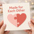 Made for Each Other Puzzle Heart Card - Romantic Love/Anniversary Greeting for Couples, Valentine’s Day or Anniversary