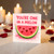 You're One in a Melon Greeting Card - Cute Watercolour Watermelon Pun, Heart Seeds - Love & Anniversary Card for Partner, Girlfriend, Boyfriend, Husband or Wife