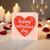 Valentine’s Day Card - Red Heart Watercolour-Style Design with Script Text - Romantic Love Greeting Card for Him or Her