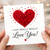 I Just Really Really Love You Card - Romantic Red Heart Design - Love/Anniversary Valentine’s Day Greeting Card for Partner, Husband, Wife, Boyfriend or Girlfriend