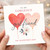 To My Gorgeous Girlfriend Valentine's Day Card - Heart Balloons and Floral Design - Romantic Card for Her