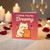 Cat 'I Think You're Dreamy' Cheese Puffs Love Card - Cute Kawaii Kitty Pun Greeting for Anniversary, Valentine's Day or Just Because