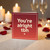 You're Alright tbh x Funny Love/Anniversary Card - Understated British Humour Greeting for Partner or Friend