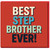 Best Step Brother Ever Birthday Card - Bold Typography - Card for Stepbrother from Sister or Brother