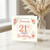 Fiancée 21st Birthday Card - To My Wonderful Fiancée - Floral Heart Design - Elegant Romantic Greeting Card for Her