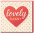 Lovely Nanny Birthday Card - Red Heart and Polka Dot Design