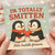 I'm Totally Smitten Penguins Love Card - Cute Penguin Couple, Let's Huddle Forever, Romantic Valentine's or Anniversary Card