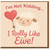 Cute Sheep Pun Love Card with Heart Balloon - 'I'm Not Kidding... I Really Like Ewe!' - Funny Romantic Valentine’s or Anniversary Greeting Card