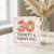 30th Birthday Card - Thirty & Thriving - Rose Gold Balloon Number Design on Marble - Milestone Age 30 Card