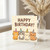 Cute Cats Birthday Card - Four Party Kittens with Hats and Confetti - Fun Greeting Card for Cat Lovers - Happy Birthday Design