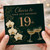 19th Birthday Card, Elegant Floral Cheers to Your 19th Birthday Card