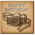 Vintage Camera Birthday Card - Retro Photography Film Camera Design - Happy Birthday Card for Photographers and Lovers