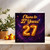 27th Birthday Card, Cheers to 27 Years, Gold Number 27 Galaxy Card