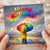Happy Birthday Card - Rainbow Umbrella in the Rain with Rainbow and Confetti - Bright Colourful Illustrated Birthday Greeting Card for Anyone