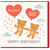 60th Birthday Card for Husband, Cute Teddy Bear Balloon Happy Birthday Card