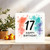 17th Birthday Card, Happy 17th Birthday Card with Colourful Watercolour Splash Design