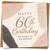 60th Birthday Card, Happy 60th Birthday Card, So Much To Celebrate