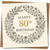 80th Birthday Card, Happy 80th Birthday Floral Wreath Card
