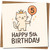 5th Birthday Card, Cute Cat Birthday Card for Age 5
