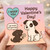 Funny Dog Valentine’s Day Card - I Woof You, I Go Mutts for Your Butt - Cute Puppy Love Pun, Cheeky Romantic Card for Partner