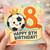 8th Birthday Card for Boys, Soccer Ball Crown Birthday Card