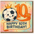 10th Birthday Card, Football Birthday Card for Boy