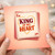King of My Heart Card - Romantic Playing Card Design Love/Anniversary Greeting for Husband, Boyfriend or Partner - Valentine’s Day