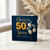 50th Birthday Card, Cheers to 50 Years Happy Birthday Balloon Design