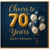 70th Birthday Card, Cheers to 70 Years Birthday Card
