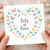 Lots of Love Butterfly Heart Greeting Card - Romantic Pastel Butterflies, Blank Inside, for Partner, Wife, Husband, Boyfriend, Girlfriend, Friend or Family - A6 Card with Envelope