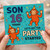 Son 16th Birthday Card, Let's Get The Party Started Monkey Design