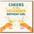 December Birthday Girl Card, Cheers to the December Birthday Girl Birthday Card