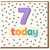 7th Birthday Card, Age 7 Today Birthday Card