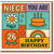 26th Birthday Card for Niece, Happy Birthday Retro Colourful Design