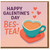 Galentine's Day Card for Best Friend - Happy Galentine's Day Bes-tea! Cute Pun Tea Cup Design, Bestie Friendship Valentine's Card for Her, Funny Greeting with Envelope